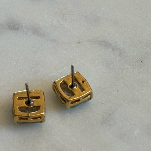 Kate Spade - Square Stud Earrings Opal Glitter Earrings backings included - Picture 4 of 5